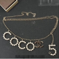 Hot Sell Cheap Chanel Coco Chain Belt with Pearls CH1108 2023