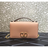 Promotional VALENTINO grain calfskin leather bag 0688 Pink