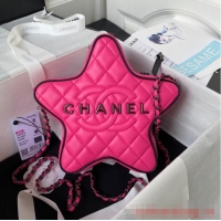 Well Crafted CHANEL STAR HANDBAG AS4579 & Guns-Tone Metal Fuchsia