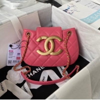 Good Taste Chanel SMALL MESSENGER BAG AS4609 Fuchsia