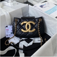 Trendy Design Chanel SMALL MESSENGER BAG AS4609 Black