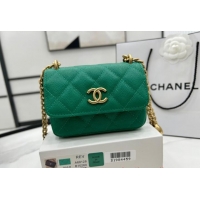 Promotional Chanel NANO CLUTCH WITH CHAIN A68128 Green