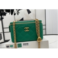 Pretty Style Chanel CLUTCH WITH CHAIN A68130 Green