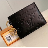 Inexpensive Louis Vuitton Monogram Empreinte Card Holder M82738 black