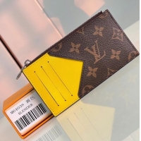 Promotional Louis Vuitton Monogram Canvas Coin Card Holder M82908 yellow