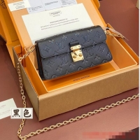 Top Quality Louis Vuitton Monogram Empreinte Wallet On Chain Metis M82836 Black