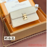 Promotional Louis Vuitton Monogram Empreinte Wallet On Chain Metis M82836 Cream