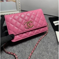 Low Cost Chanel WALLET ON CHAIN AP1794 Pink