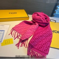 Trendy Design Fendi Wool FF Long Scarf 30x180cm F1108 Dark Pink 2023