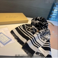 Top Quality Burberry Logo Long Scarf 33x170cm B1108 Black/Grey 2023