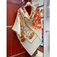 Top Quality Hermes Cashmere & Silk Sqaure Shawl Scarf 140cm H11727 Beige 2023