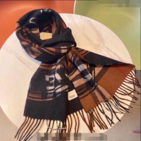 Luxury Discount Burberry Reversible Montage Check Scarf 30x168cm BU3001 Brown 2023