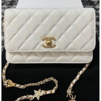 Traditional Specials Chanel WALLET ON CHAIN AP3580 White