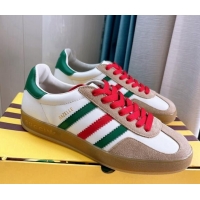 Shop Cheap adidas x Gucci Gazelle Leather Low-top Sneakers White 024002