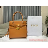 Inexpensive Dior MEDIUM BOSTON BAG Calfskin 8801 Brown