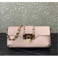 Famous Brand VALENTINO Rockstud 23 smooth calfskin bag 0M77Q Pink