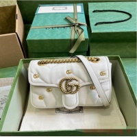 Grade Design GUCCI GG MARMONT MINI SHOULDER BAG 446744 White