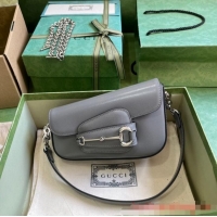 GUCCI HORSEBIT 1955 MINI SHOULDER BAG 774209 Gray