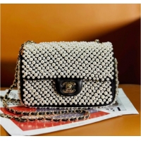 Unique Discount Chanel SMALL FLAP BAG AS3965 Pearls