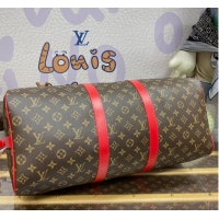 Promotional Louis Vuitton Keepall Bandouliere 50 M46769 Red