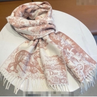 Grade Design Dior Toile de Jouy Long Scarf 45x190cm 1123 Light Pink 2023