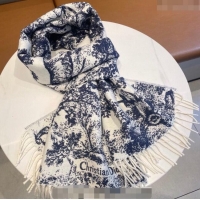 Promotional Dior Toile de Jouy Long Scarf 45x190cm 1123 Blue 2023