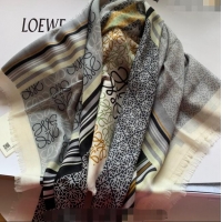 Reasonable Price Loewe Square Cashmere Scarf 140cm L1123 Grey 2023