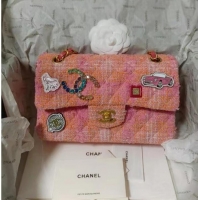 Famous Brand Chanel CLASSIC HANDBAG A01116 Coral Pink