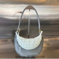 Super Quality Bottega Veneta Small Gemelli Shoulder Bag in Intrecciato Leather 776764 Agate Grey/Glacier Blue 2023