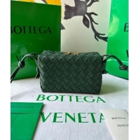 Promotional Bottega Veneta Mini Loop Camera Bag in Intrecciato Leather 723547 Raintree Green 2023