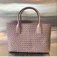 Inexpensive Bottega Veneta Medium Cabat Tote Bag in Intrecciato Leather 608810 Khaki 2023