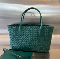 Buy Cheap Bottega Veneta Medium Cabat Tote Bag in Intrecciato Leather 608810 Turq Green 2023