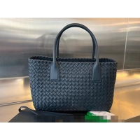 New Fashion Bottega Veneta Medium Cabat Tote Bag in Intrecciato Leather 608810 Dark Blue 2023