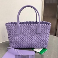 Grade Design Bottega Veneta Medium Cabat Tote Bag in Intrecciato Leather 608810 Purple 2023