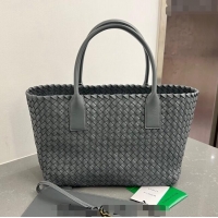 Super Quality Bottega Veneta Medium Cabat Tote Bag in Intrecciato Leather 608810 Thunder Grey 2023