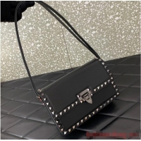 Super Quality VALENTINO GARAVANI ROCKSTUD23 calfskin bag AZS098 Black