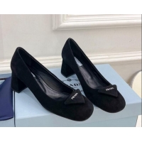 Best Price Prada Sude Pumps 5.5cm Black 026021