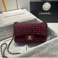 Promotional Chanel CLASSIC HANDBAG A01116 red&black