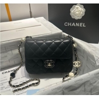 Famous Brand Chanel CLUTCH WITH CHAIN A23P BLACK