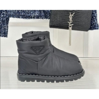 Lowest Price Prada Down Ankle Snow Boots Black 118022