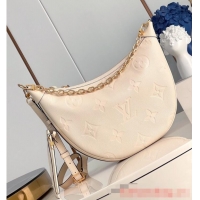 New Style Louis Vuitton Monogram Empreinte Loop Hobo M46739 White