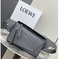 Best Price Loewe Small Classic Leather Puzzle Fanny Pack 02963 Gray