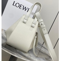 Most Popular Loewe Classic Soft grain cow leather Hammock bag 46622 White