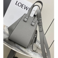 Unique Grade Loewe Classic Soft grain cow leather Hammock bag 46622 Gray