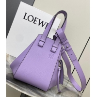 Well Crafted Loewe Classic Satin cow leather Hammock bag 96553 Purple