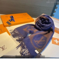 Top Quality Louis Vuitton Cashmere Long Scarf 30x180cm LV122103 Blue 2023