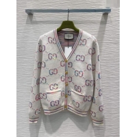 Classic Design Gucci Wool Cardigan G112454 White 2023