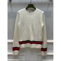 ​Top Quality Gucci Wool Sweater G122220 White 2023