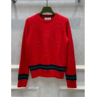 Well Crafted Gucci Wool Sweater G122221 Red 2023