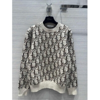 Buy Cheapest Dior Wool Oblique Sweater D112527 Beige 2023